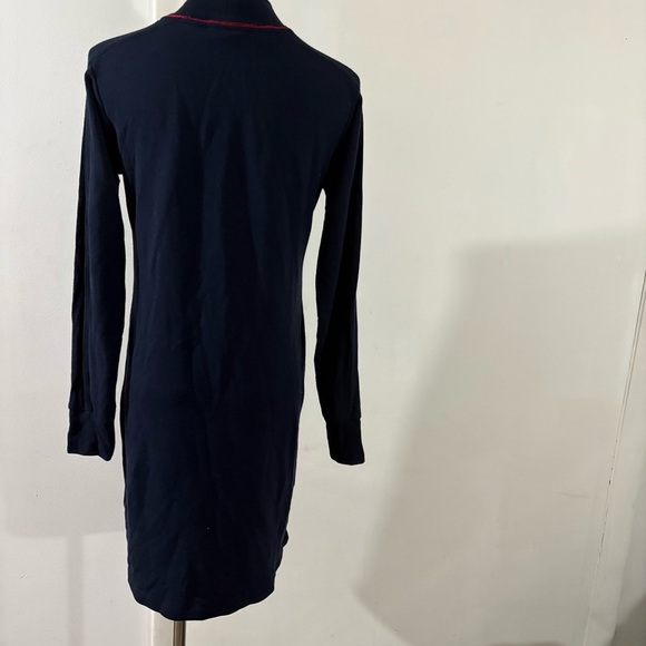 Tommy Hilfiger Women's Mock Turtle Neck Dress Dark Blue Navy Size XS Ultra Soft - Picture 7 of 9